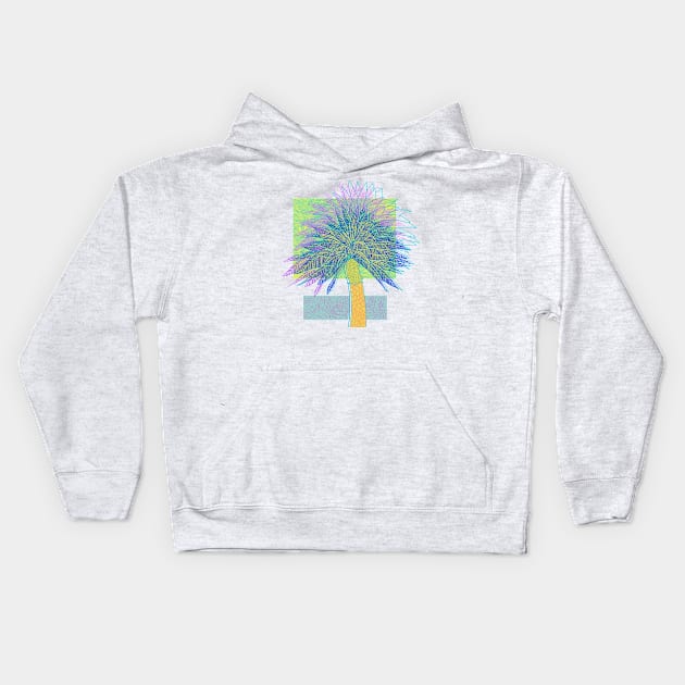 Palm Tee Kids Hoodie by djdillustration